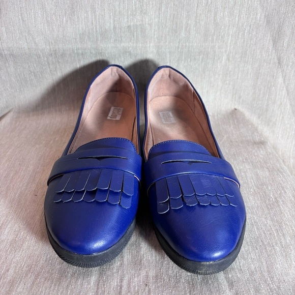 FITFLOP Sz 8.5 Comfort Almond Toe Tongue Toe Box Slip On Shoes Flats - Picture 2 of 10